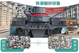 陜西延安每小時200噸制砂機生產現(xiàn)場